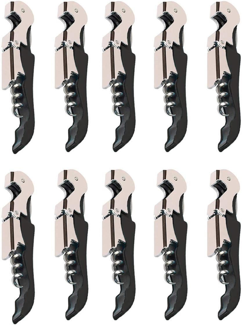 Professional Waiter Corkscrew Wine Openers Set, Heavy Duty Stainless Steel Hinges Wine Key for