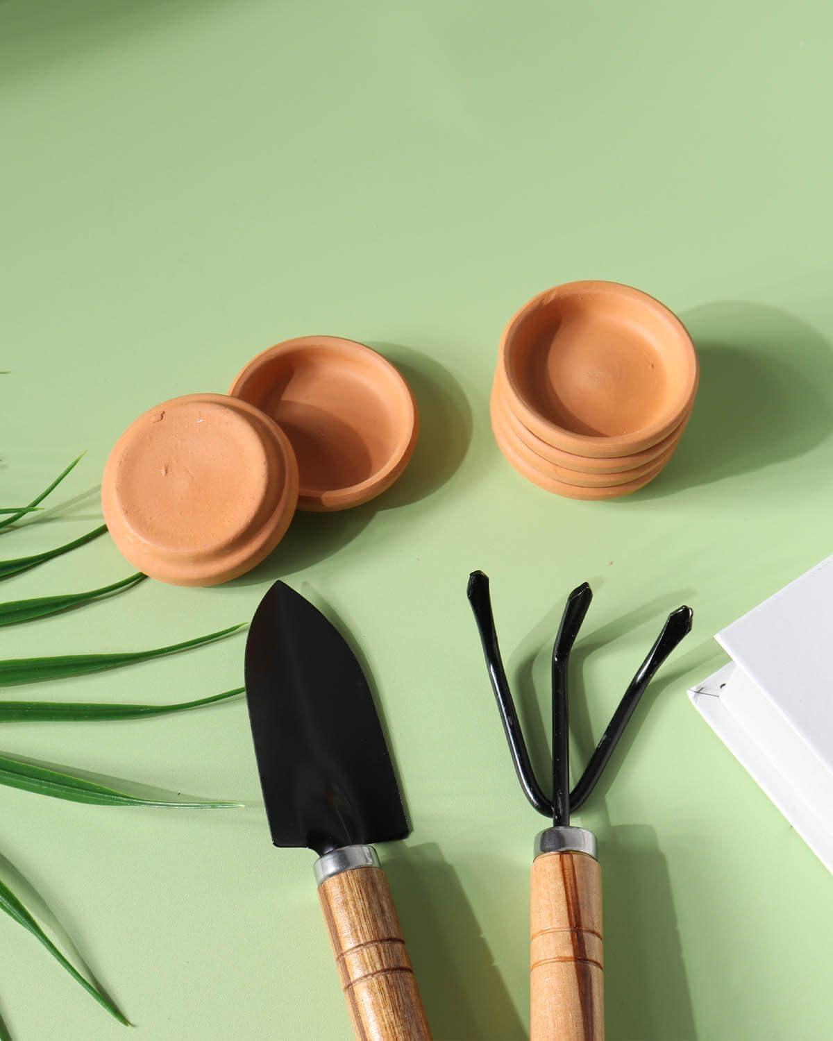 vensovo 2 Inch Terracotta Plant Saucer Pots Tray - 12 pcs Mini Planter Saucers for Indoor & Outdoor