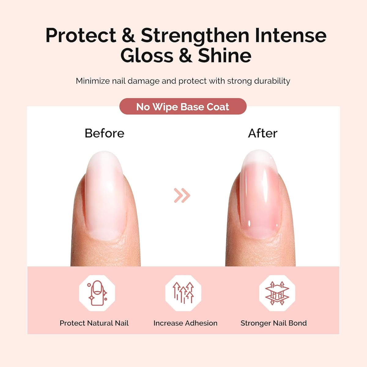 MelodySusie Base Coat Long Lasting Soak Off UV LED Nail Lamp Nail Polish Art Design Manicure Kit