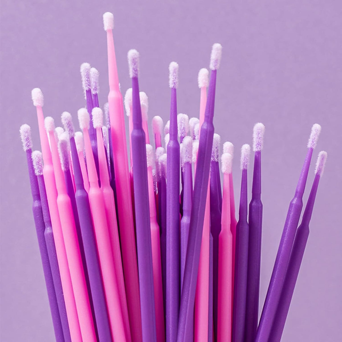 600PCS Microswabs for Eyelash Extensions，Micro Applicators Brush for Cleaning and Applying Make-up