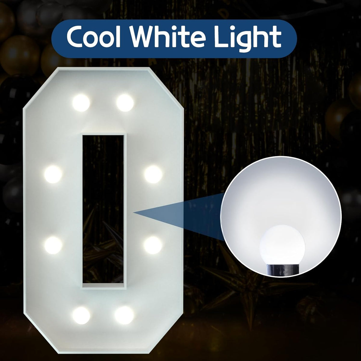 Marquee Numbers 3 Feet Tall Big Light Up Numbers 30th 40th 50th Birthday Decorations Graduation