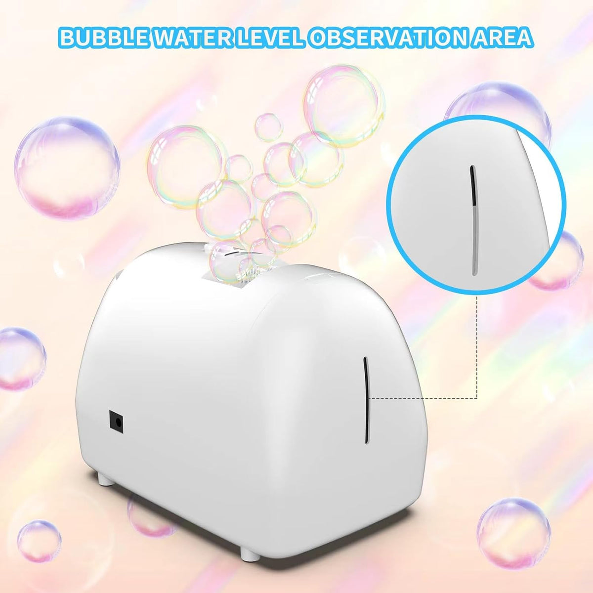 Bubble Machine for Kids Parties Bubble Maker Operated by Plugin or Batteries Outdoors Blower Life