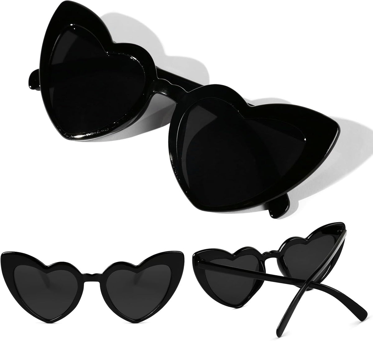 YOGFIT Heart Sunglasses for Women Fashion Classic Love Eye Protection Sunglasses Vintage Cute Heart