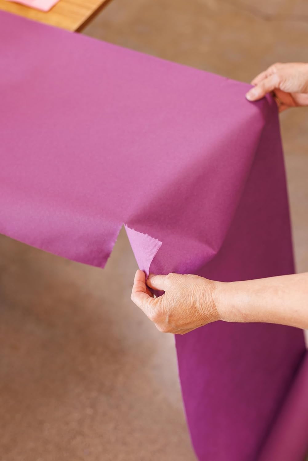AH American Homestead Paper Dining Table Runner for Party 78 ft = 20 Perforated Table Runners 16” x