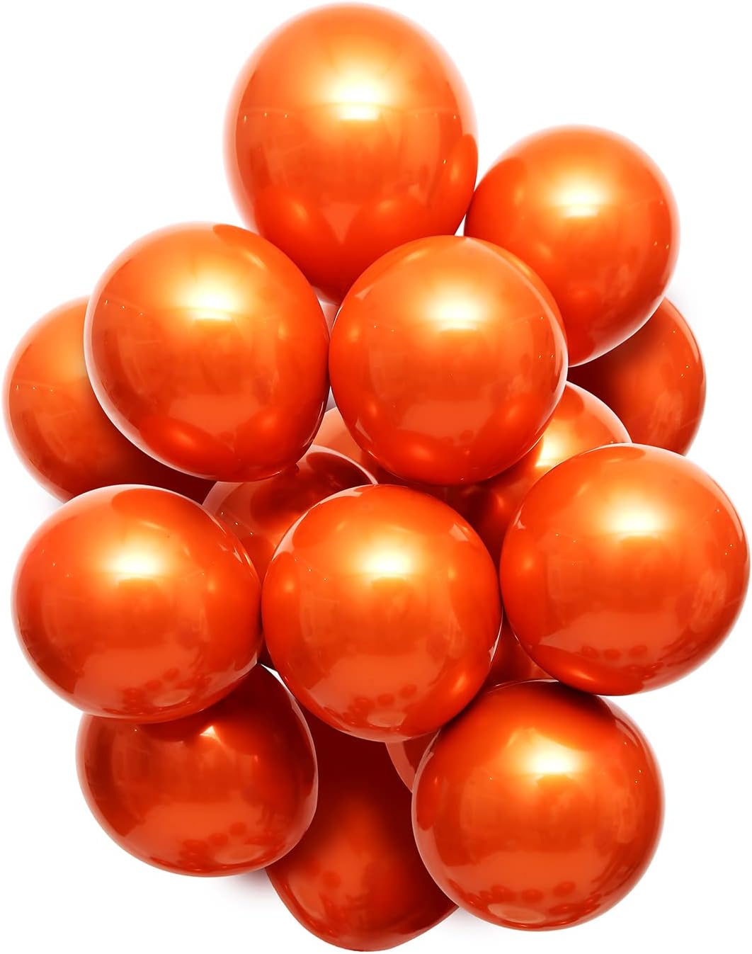 Metallic Orange balloons, 50pcs 10 inch burnt orange balloons, double layer orange balloon are more