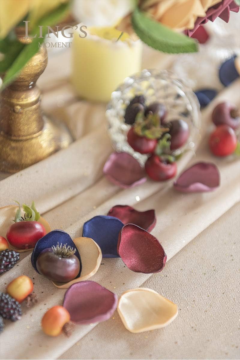 Ling's Moment Rose Petals, Silk Flower Petals for Wedding/Aisle/Flower Girl Baskets/Table