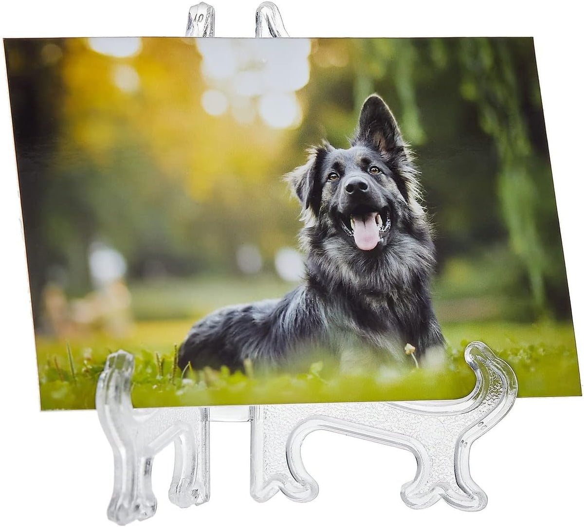 Juvale Mini Acrylic Easel Stands - 24-Pack, 3-Inch Clear Plastic - Display Stands for Collectibles