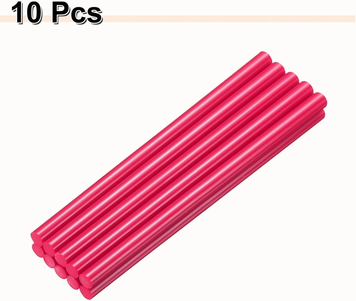 HARFINGTON 10pcs Hot Glue Sticks 0.43" Dia x 9.84" Long EVA Mini Hot Melt Adhesive Glue Stick for