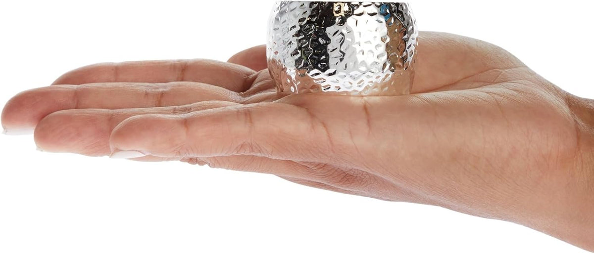 Farmlyn Creek Silver Napkin Rings Set of 12-1.8 in Round Polished Zinc, Bulk Napkin Ring Holders