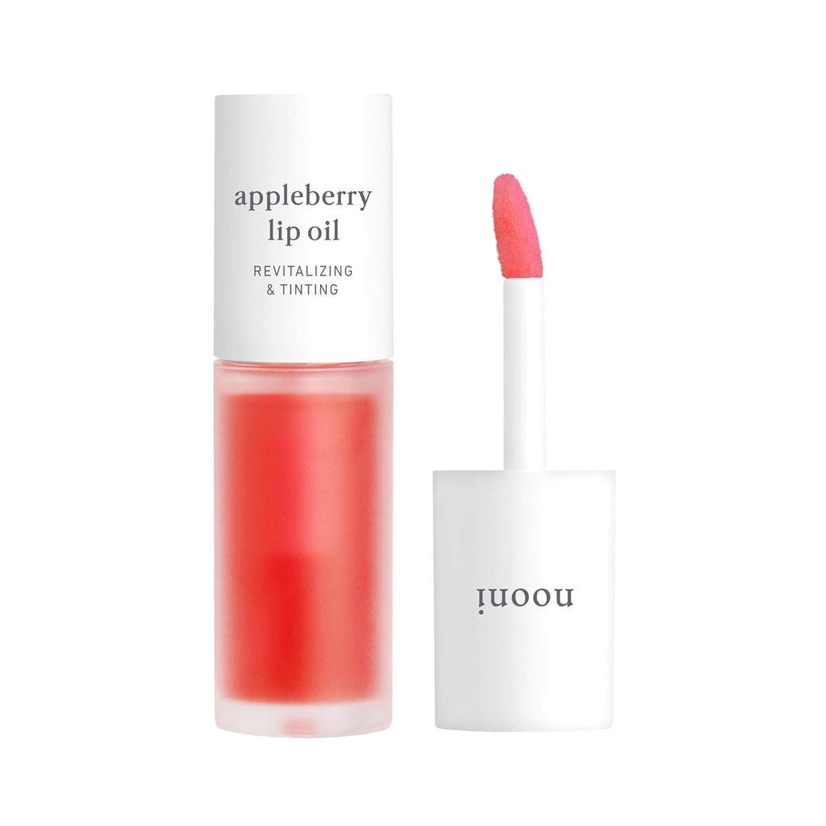 NOONI Korean Lip Oil - Appleberry | Long-Lasting, Moisturizing, Plumping, Revitalizing for Dry