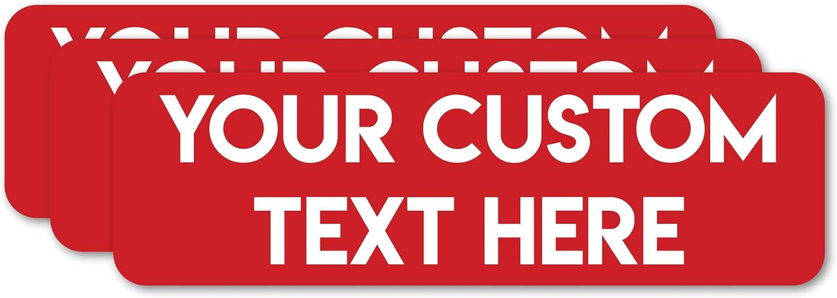 Design Your Own Custom Weatherproof Decal Text Sticker for Tumbler Cup, Laptop, RV, Cars, Trucks