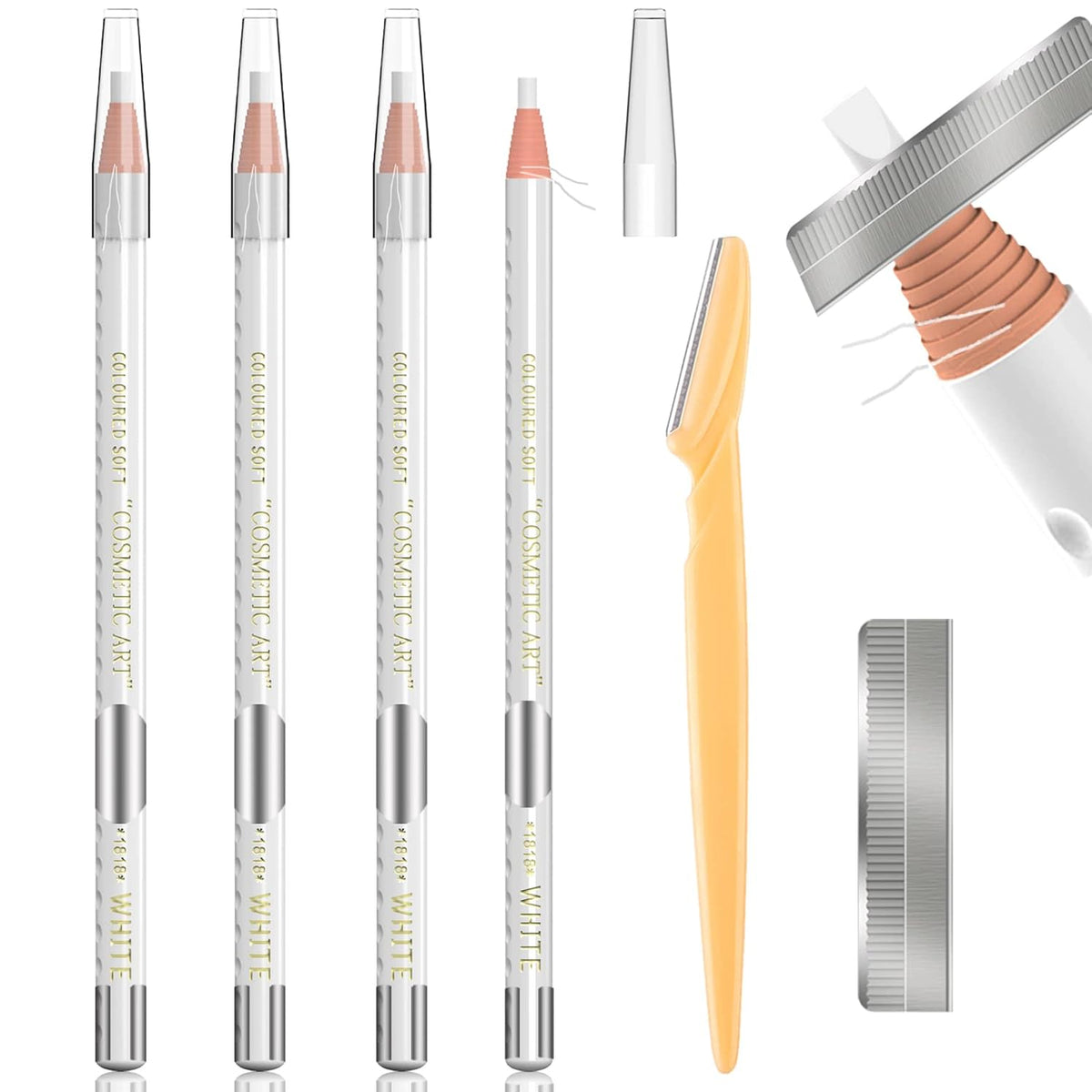Tattoo Makeup And Microblading Supplies Kit-Permanent Eye Brow Liners For Marking In 5 Colors