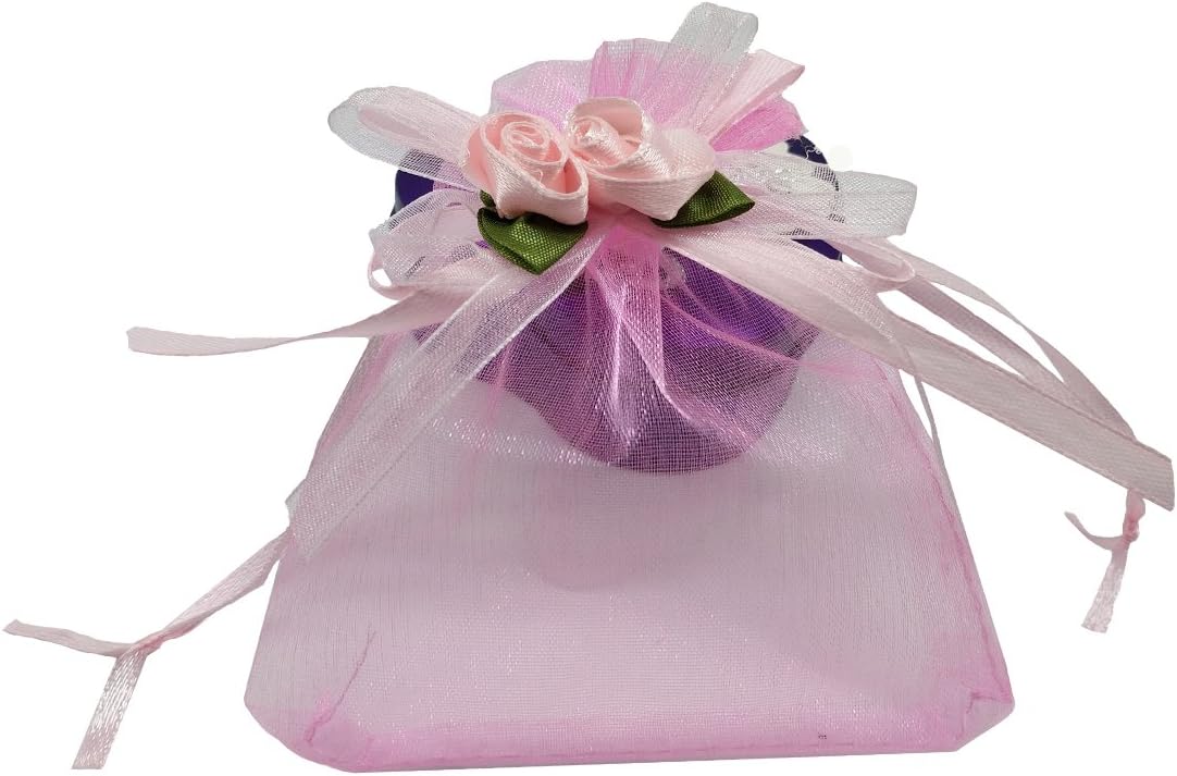 Ankirol 50pcs Sheer Organza Favor Bags For Wedding 3.8x4.8'' Gift Bags Samples Display Drawstring