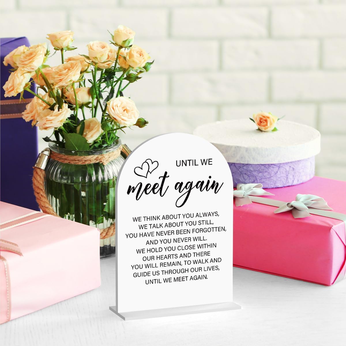 Acrylic Wedding Sign Wedding Signs for Ceremony Until We Meet Again Sign for Wedding Modern