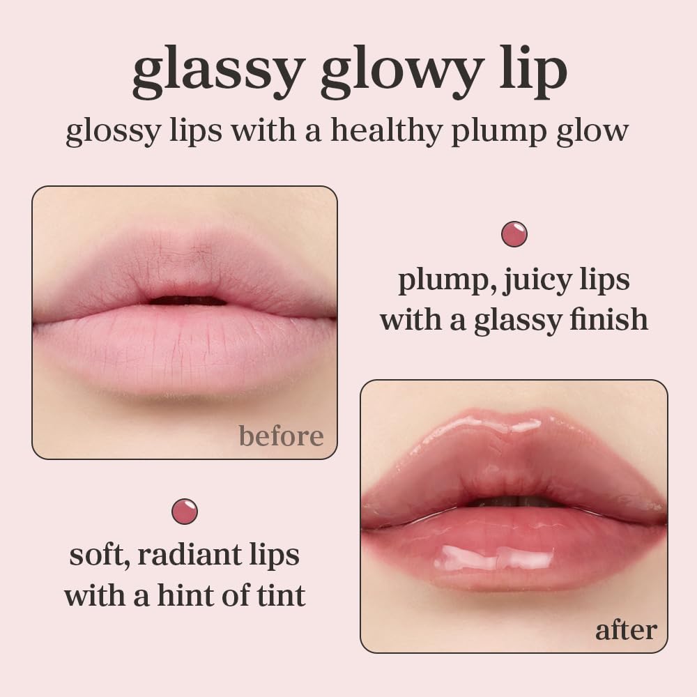 NOONI Korean Lip Oil - Applewine | Long-Lasting, Moisturizing, Plumping, Revitalizing for Dry Lips