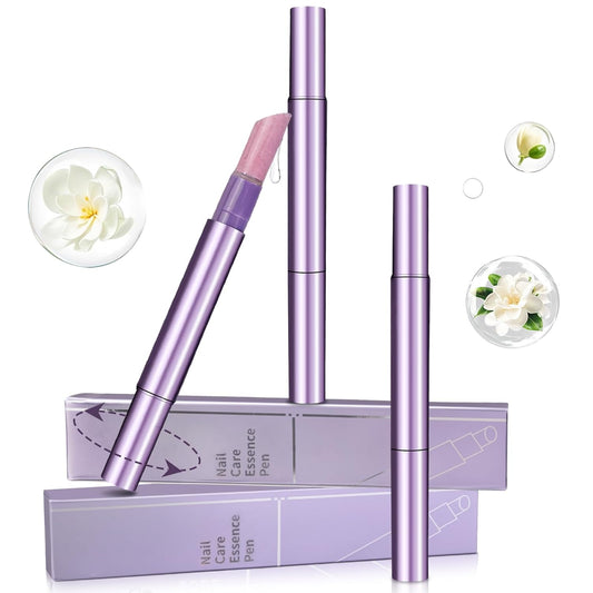 3-in-1 Cuticle Oil Pen, Cuticle Pusher Nail Oil Pen with Rotating Design, Nail Care Pen, Nail