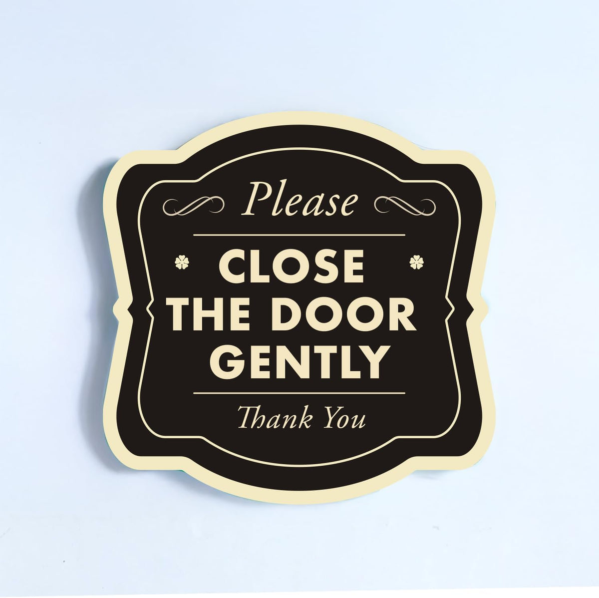 Custom Decorative Metal Signs, Personalized Aluminum Waterproof Signs, Driveway Sign Design 3 Black