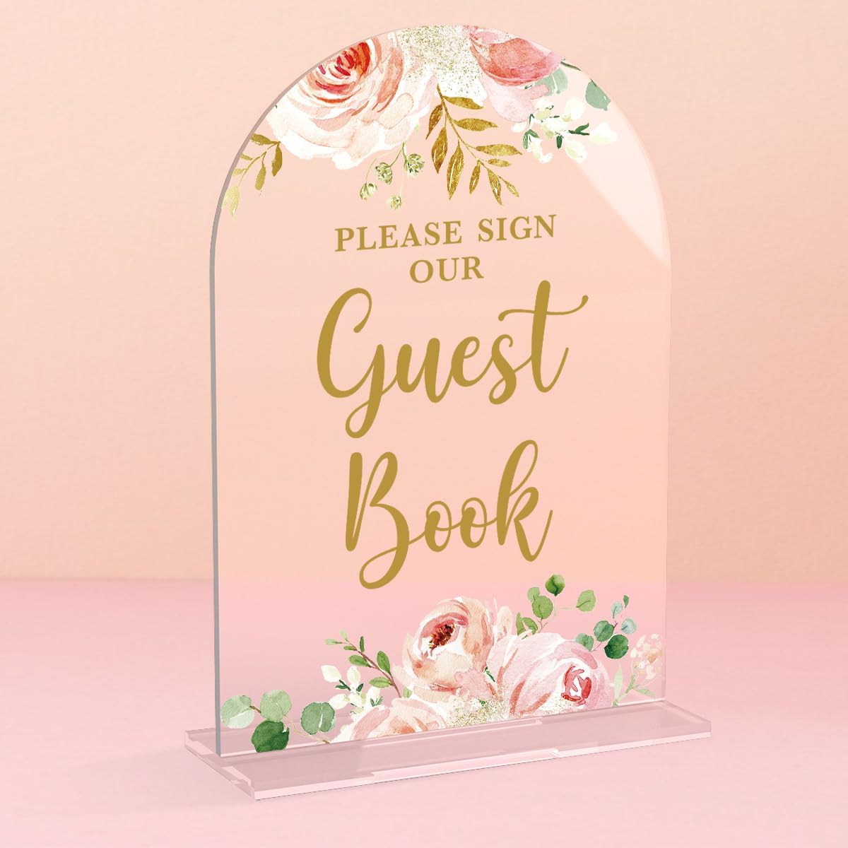 Acrylic Wedding Signs, Bridal Shower Decorations, Please Sign Our Guestbook Signs for Reception