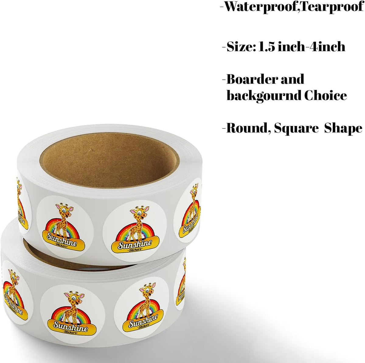 Customize Your own Stickers/Labels with Any Design and Logo-Personalize Your Business stickers-50+