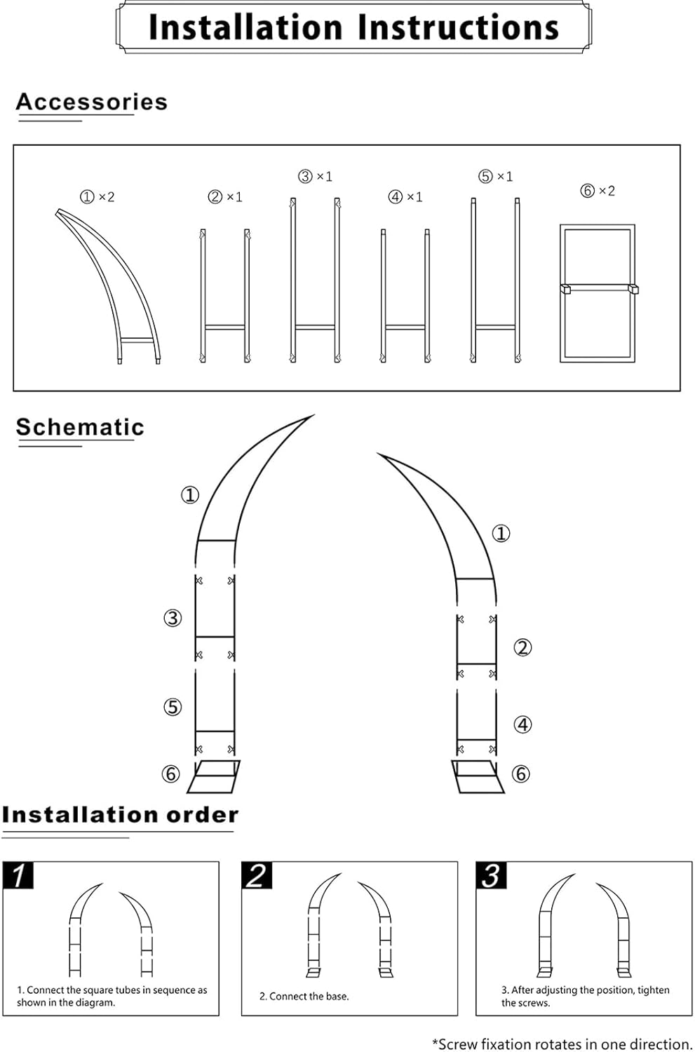 2pcs Large Wedding Arch with Base Flower Stand Arch Bracket Stand Backdrop Stand for Wedding Party