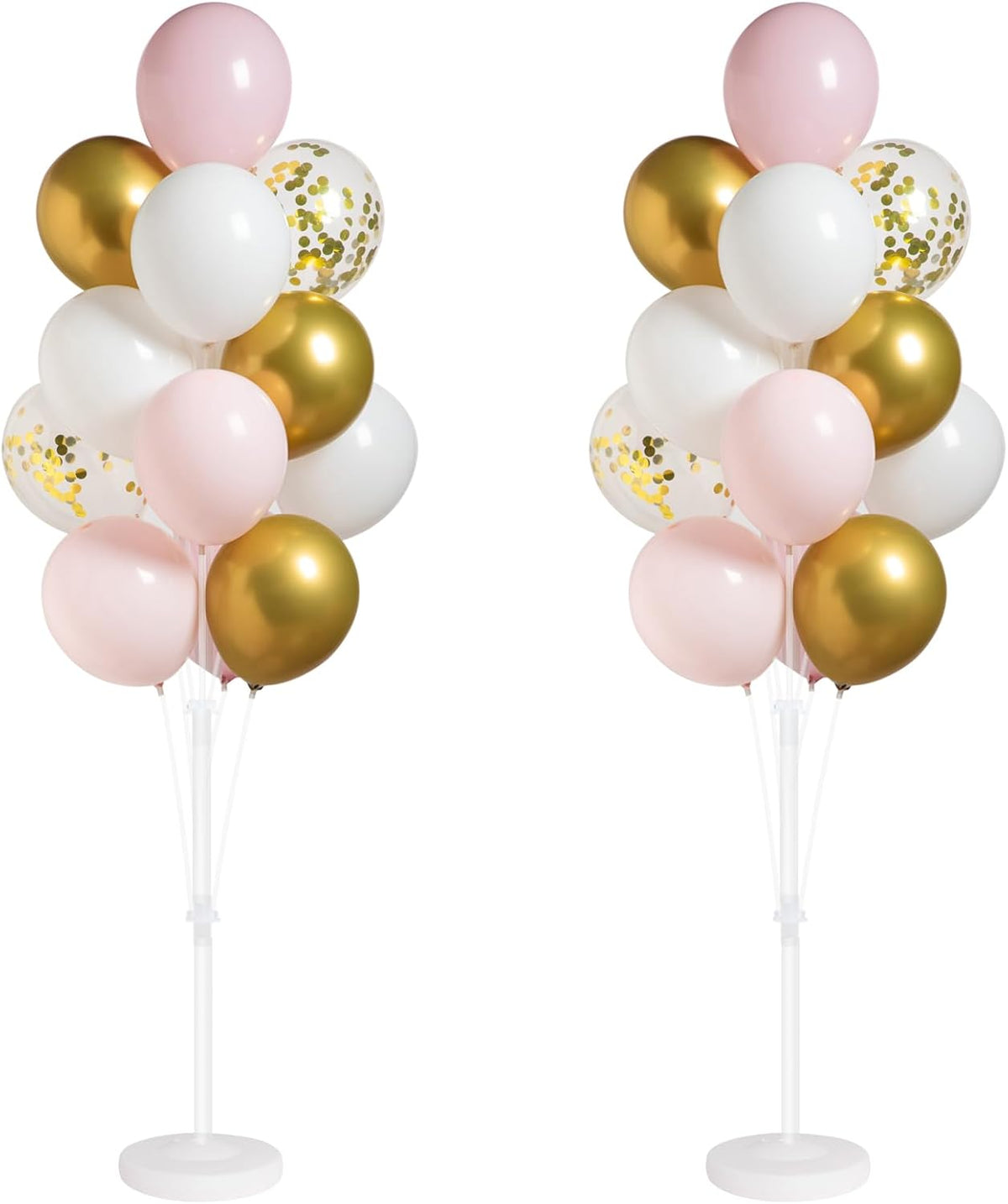 Balloon Column Stand Kit with Balloons, Base and Pole, Balloon Column Kit for Floor or Table