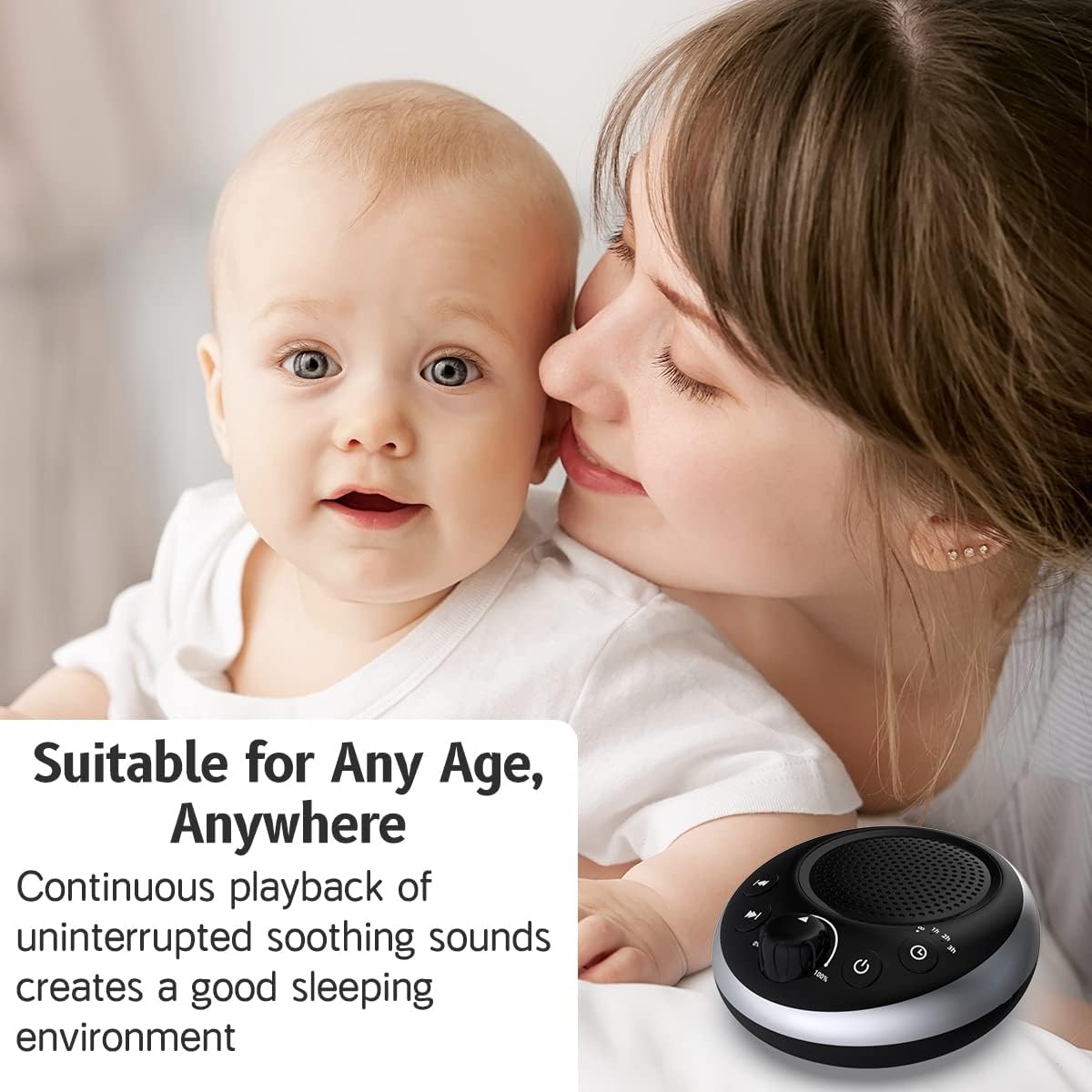 Sound Machine Loud White Noise Machine Nonstop Brown Noise Machine 30 Soothing Sounds for Baby Kids