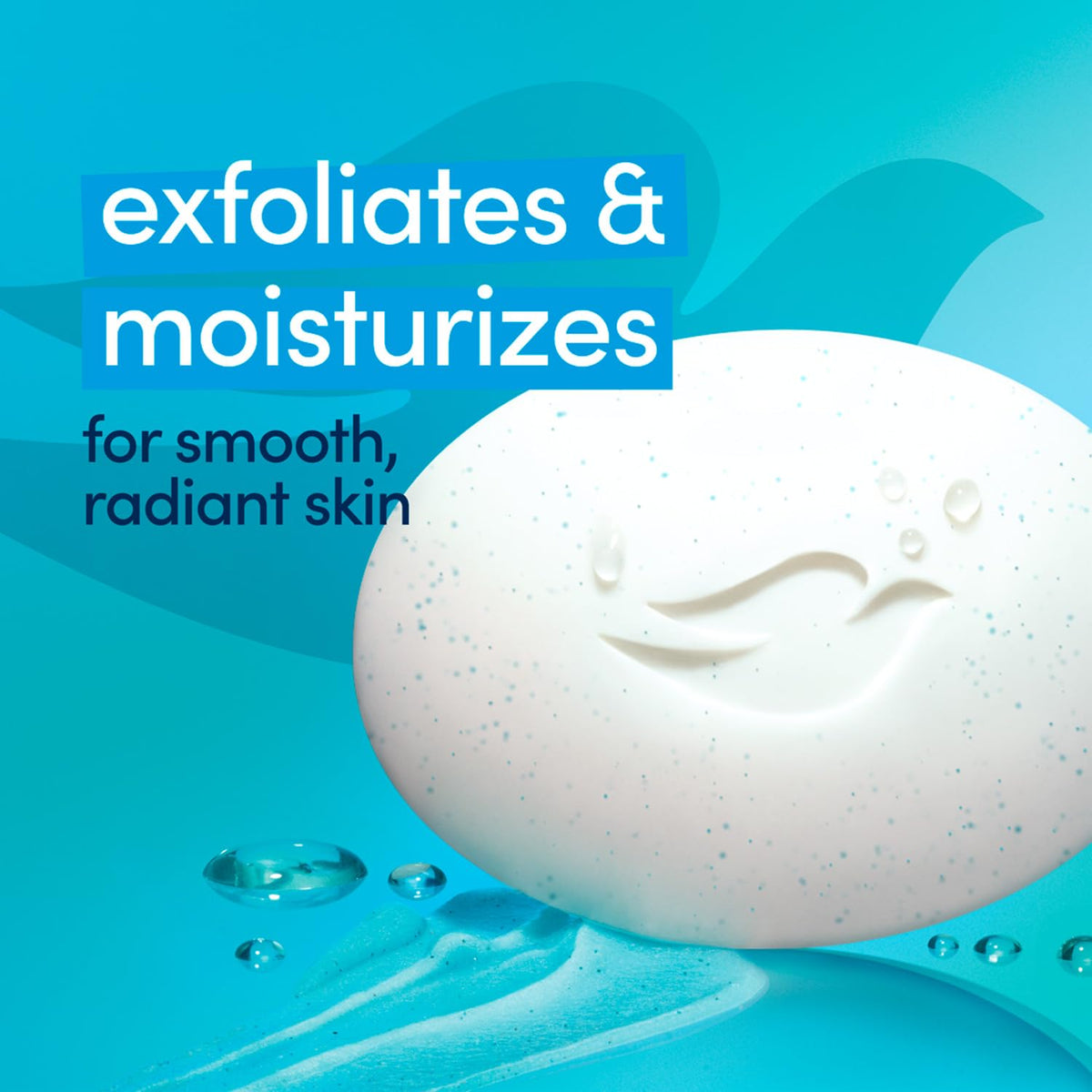Dove Soap, Gentle Exfoliating Beauty Bar Pack (4 Soap Bars) – 3-in-1 Moisturizing Face, Body & Hand