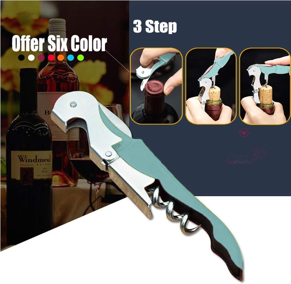 Professional Waiter Corkscrew Wine Openers Set, Heavy Duty Stainless Steel Hinges Wine Key for