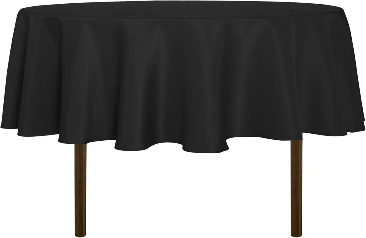 sancua Round Tablecloth - 80 Inch - Water Resistant Spill Proof Washable Polyester Table Cloth