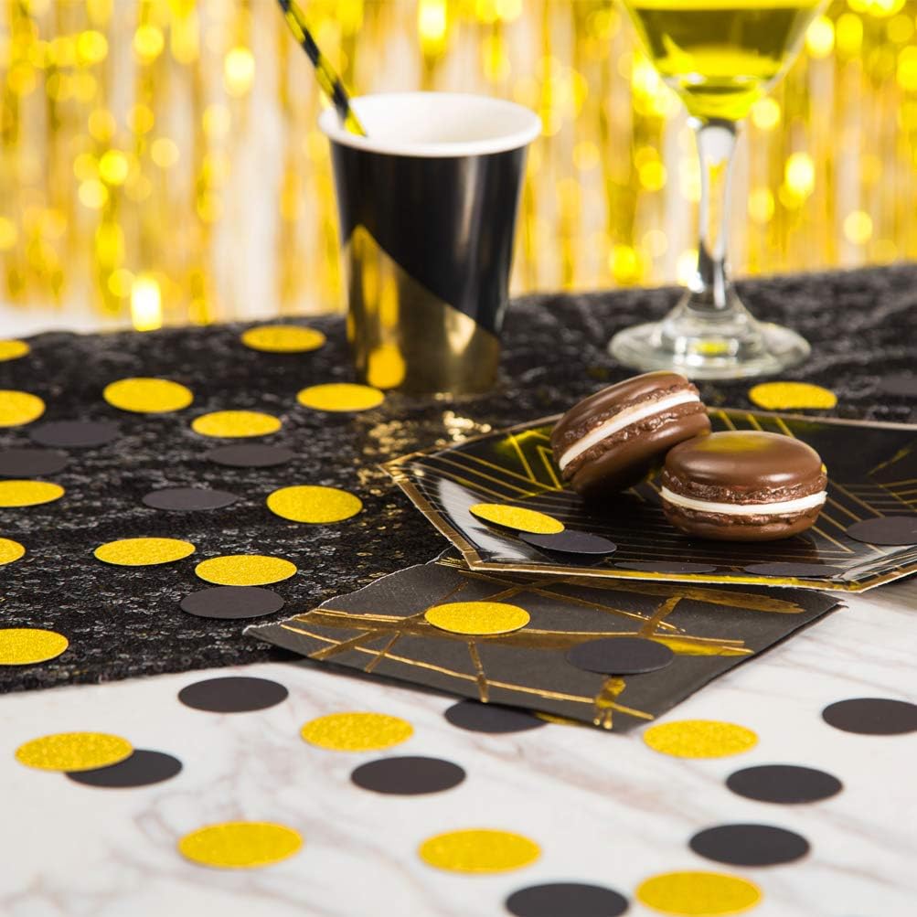 MOWO Glitter Confetti Circles Wedding Party Decor and Table Decor 1.2’’ in Diameter (glitter