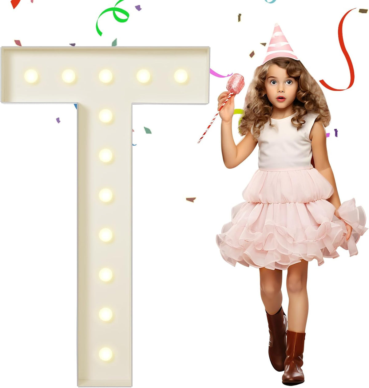 EUFONY Marquee Letters 4 Feet Tall, 4 FT Marquee Light Up Letters, Giant Light Up Letters 4FT for