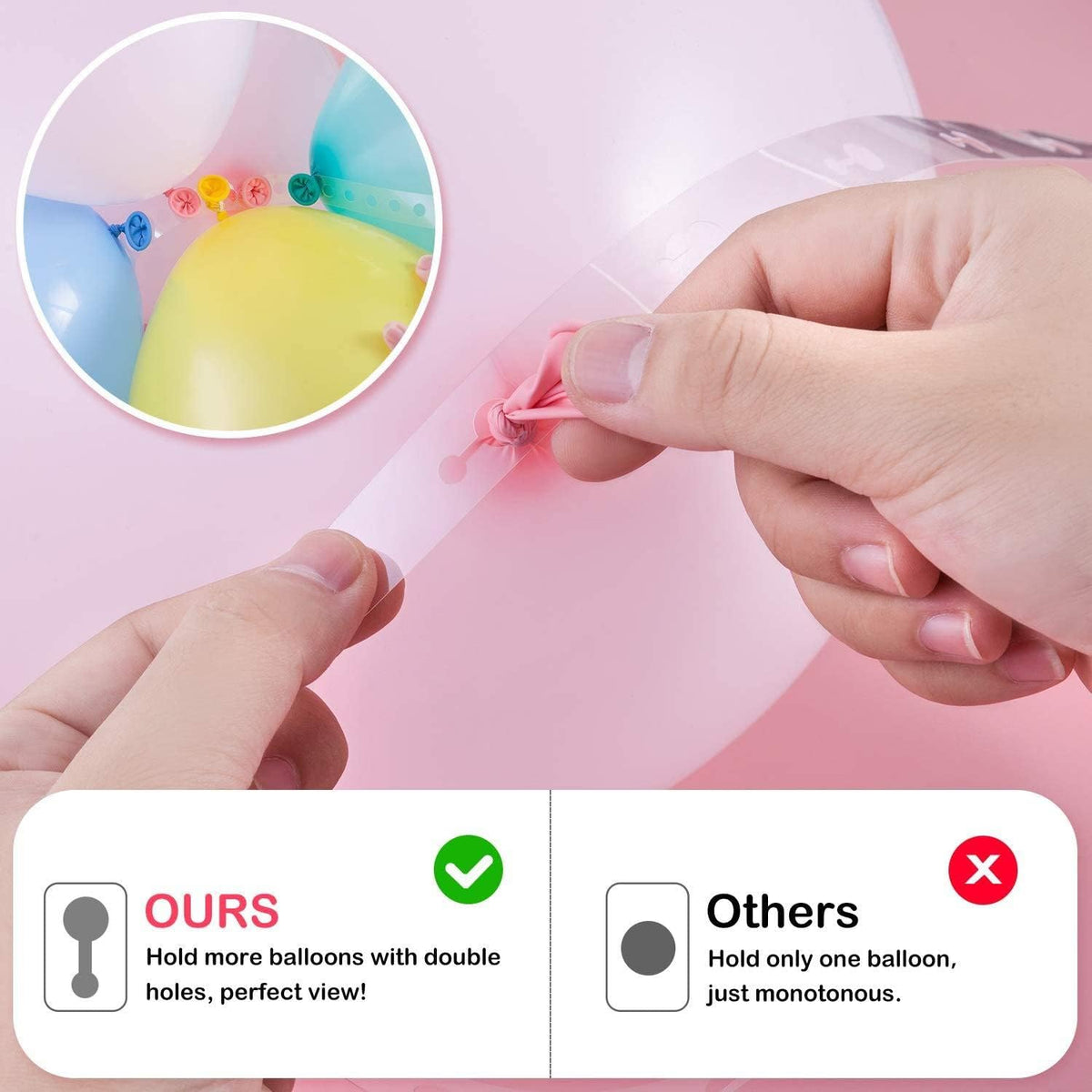 Balloon arch kit and Balloon Garland Kit, 2 Pack Balloon Garland Strips - 2 Pack Balloon Glue Point