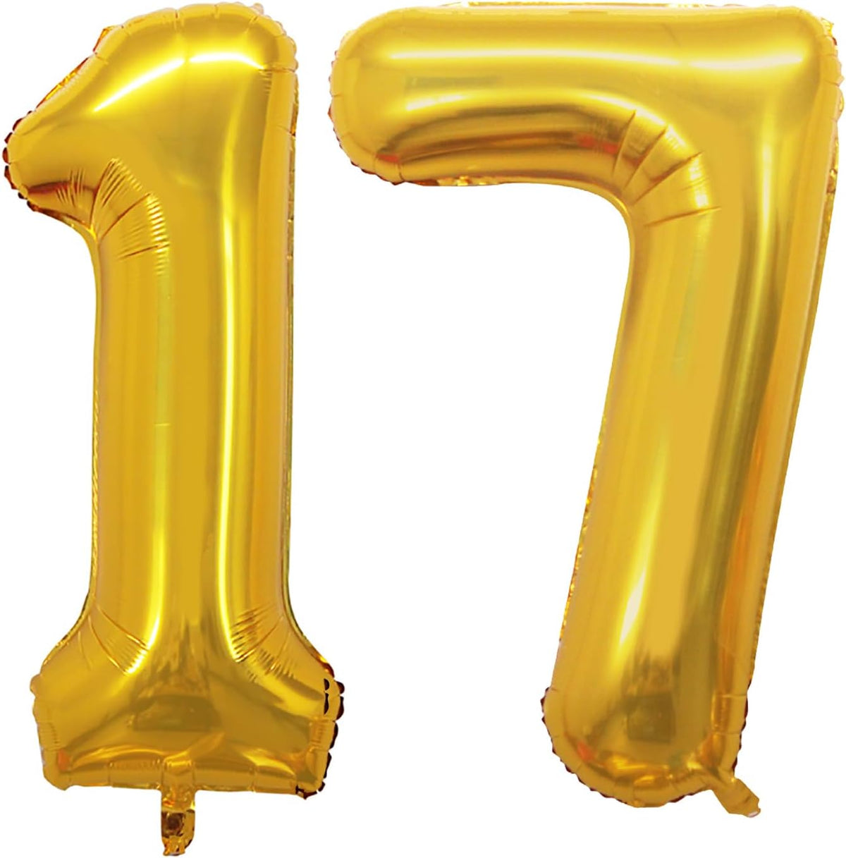 GOER Number 17 Balloons for 17th Birthday Sweet 17 Party Decorations,42 Inch Jumbo Foil Helium 71