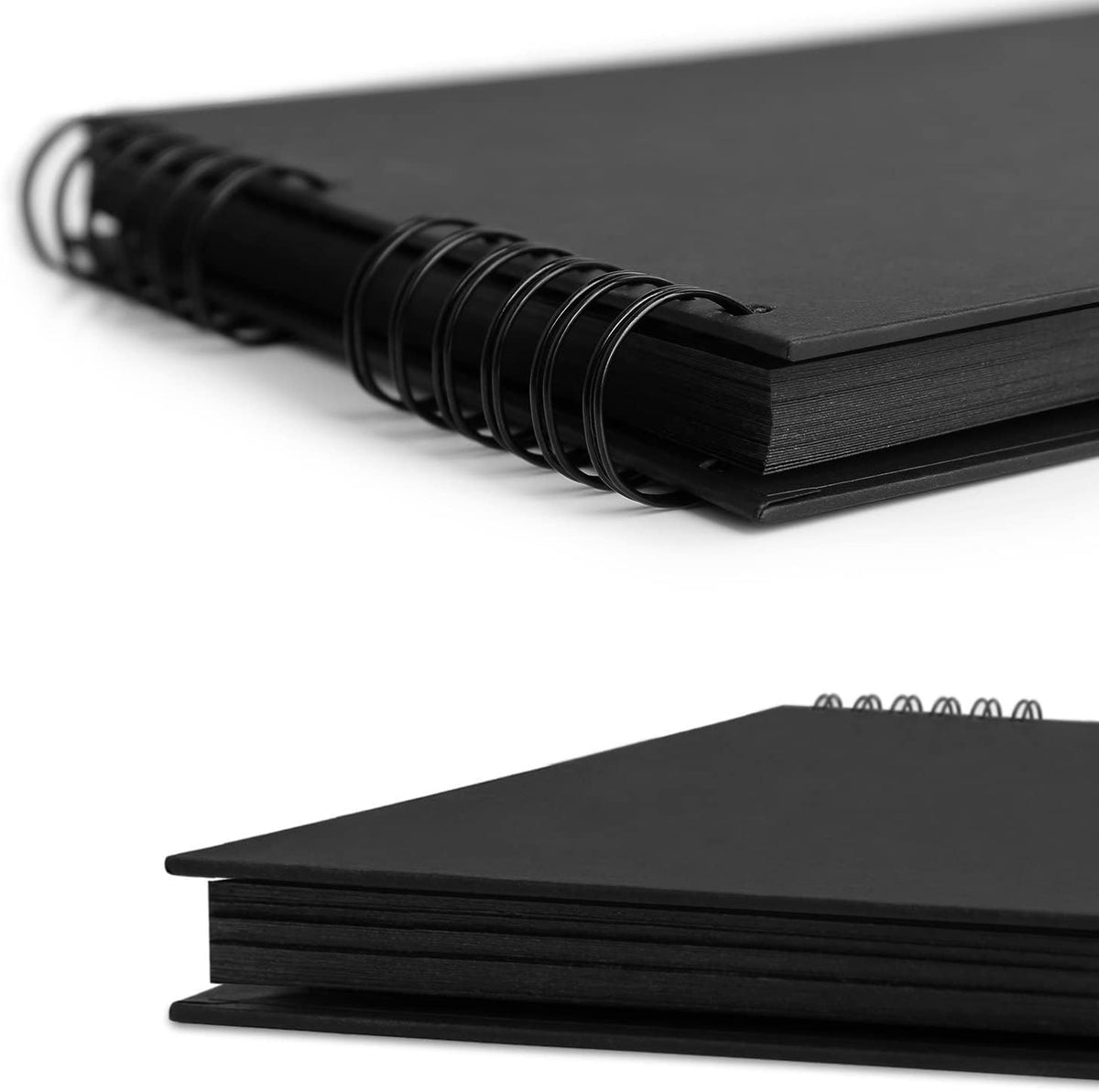 INNOCHEER Photo Album - Self Adhesive 80 Black Pages, Large Scrapbook Wedding Guest Book for DIY