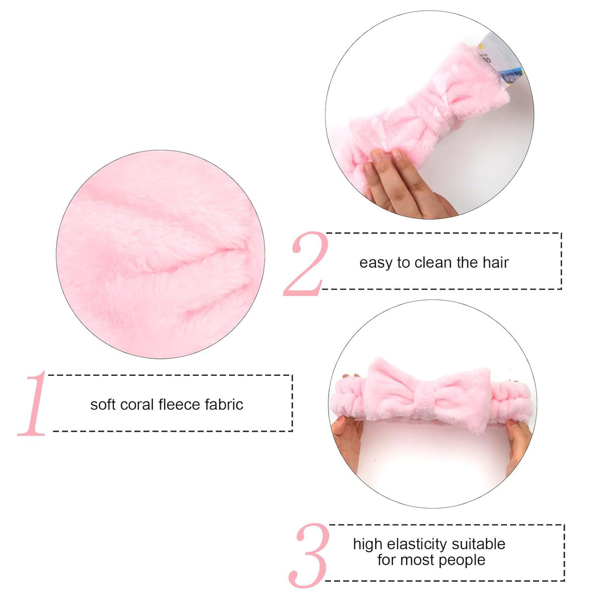 Semato Hairband, 8 Pcs Bachelorette Party Favors Set - 1 Pack Bride White Bow Headband and 7 Pcs