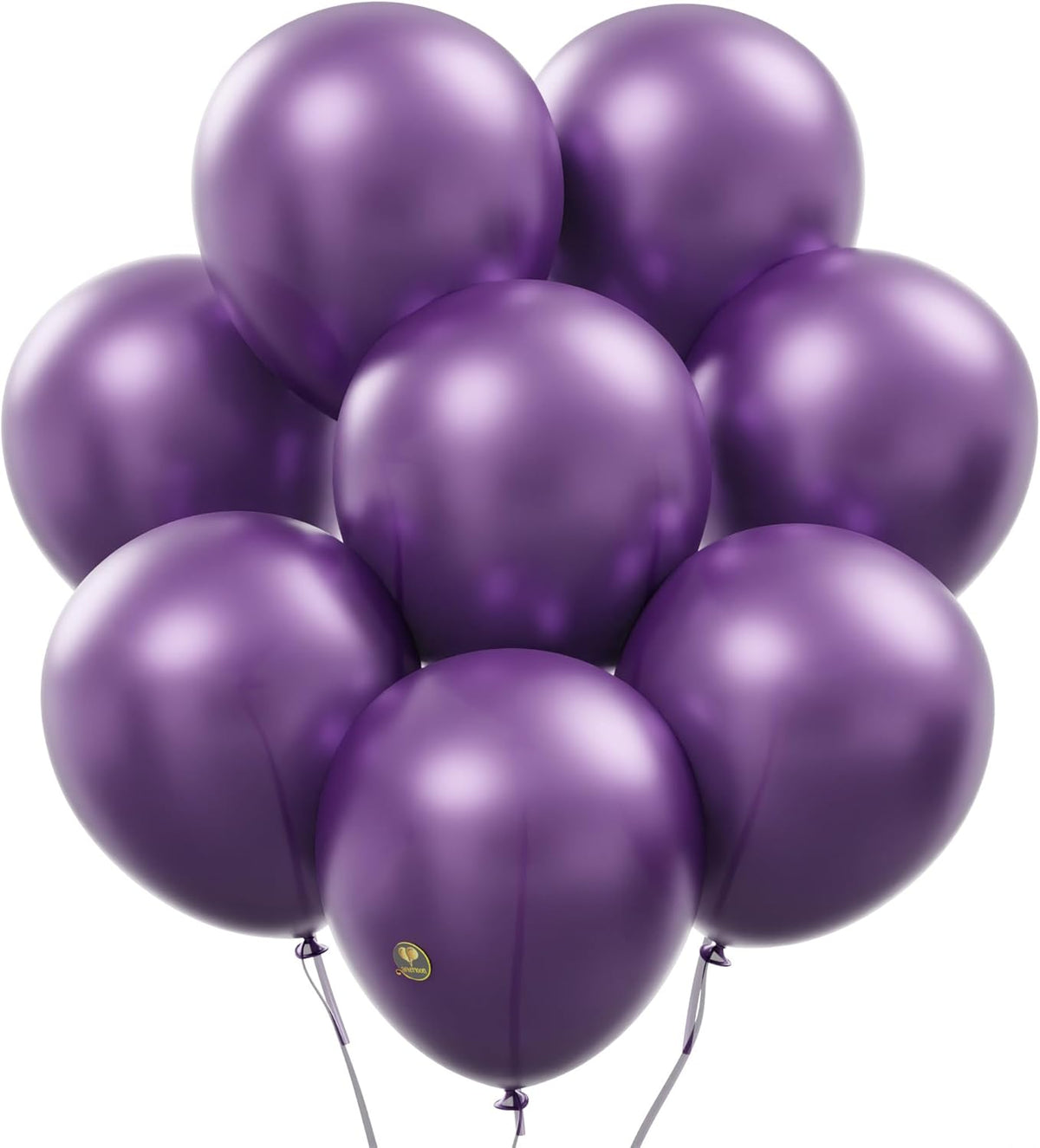AFTERLOON® Biodegradable Balloons 24 pcs Pearlized Purple 10 Inch, Pearlescent Thickened Extra