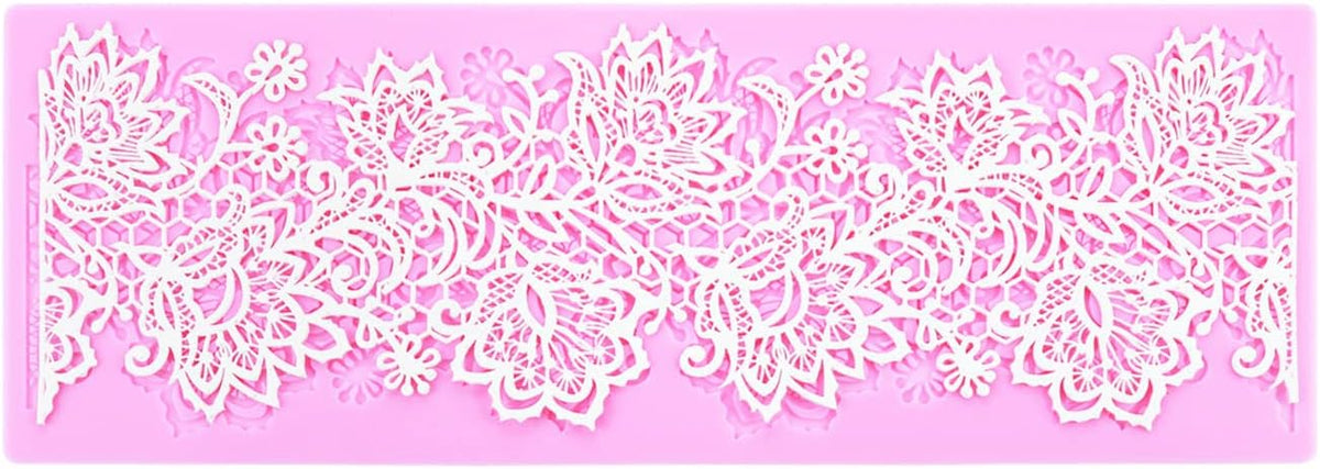 Flower Embossing Candy Silicone Mold Lace Pattern Sugar Craft Cake Decoration, Lace Mat Wedding