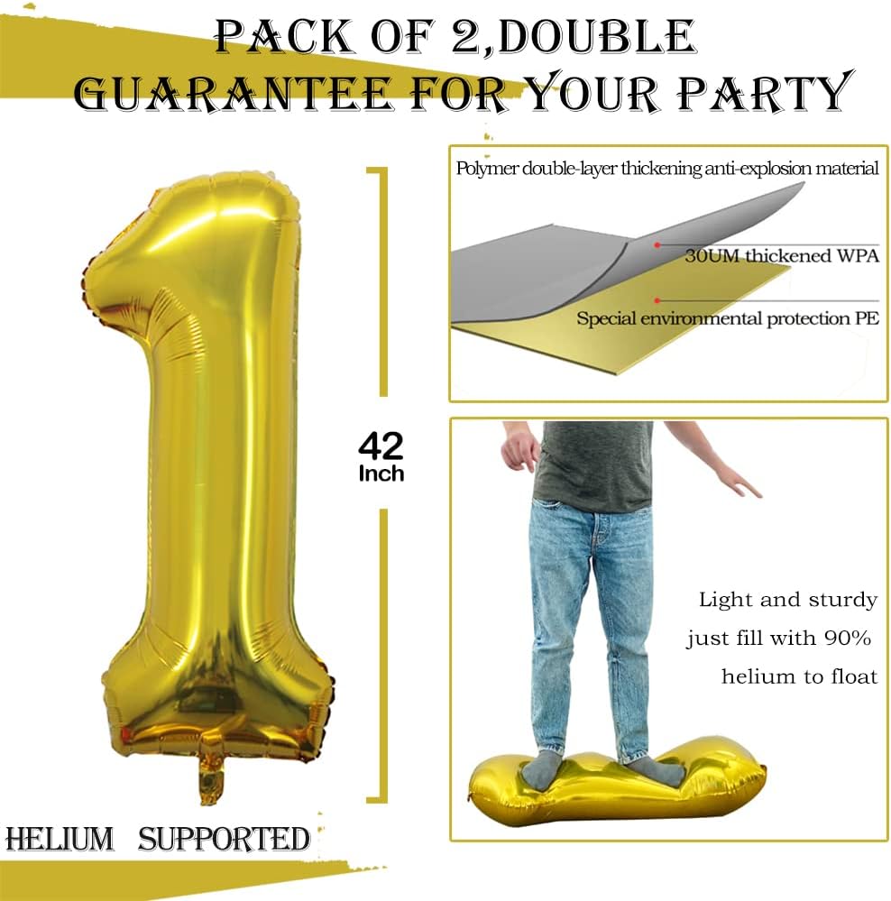 GOER Number 19 Balloons for 19th Birthday Sweet 19 Party Decorations,42 Inch Jumbo Foil Helium 91