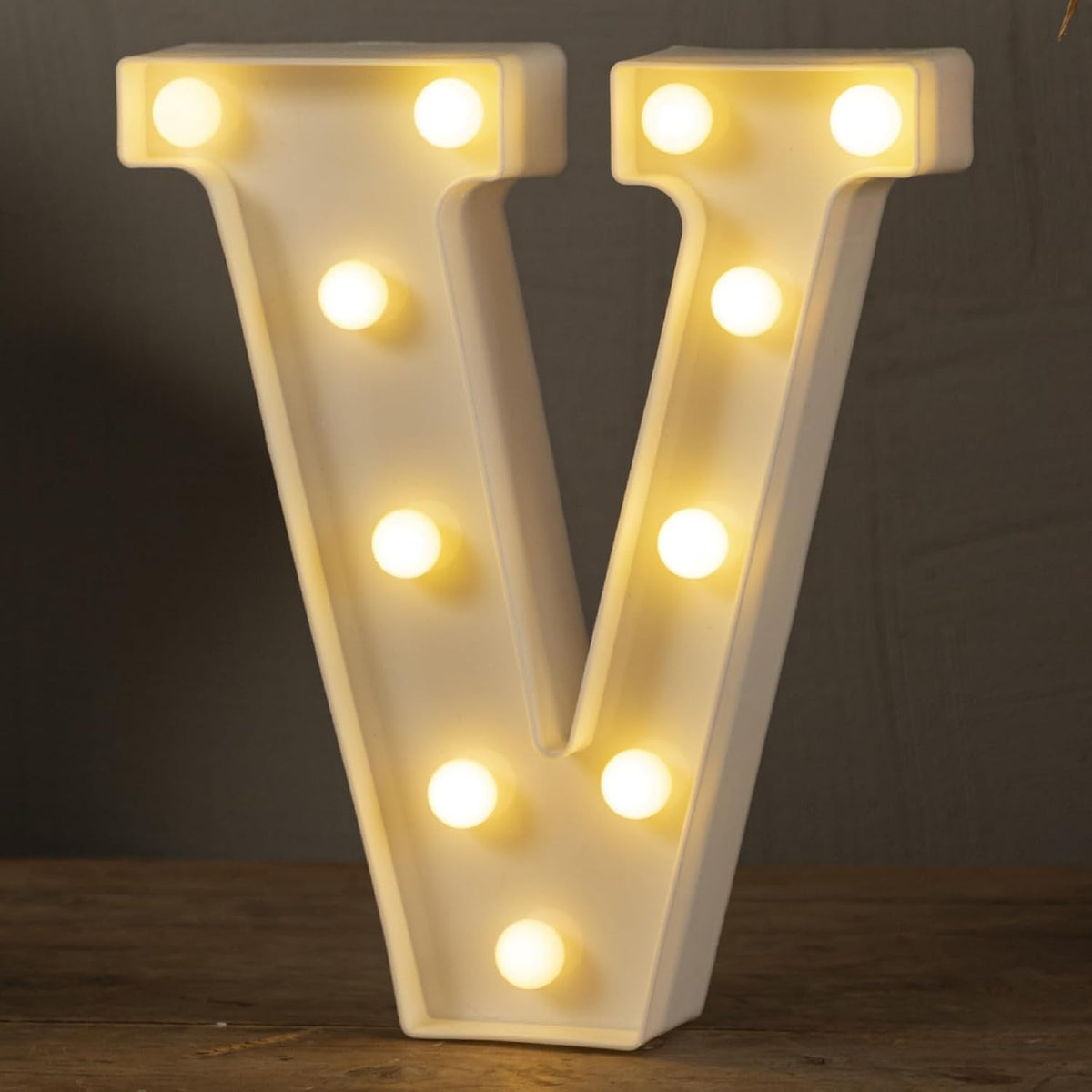HXWEIYE LED Marquee Letters Lights Sign - 26 Alphabet & Number 0-9 Warm White Led Letters for Bar