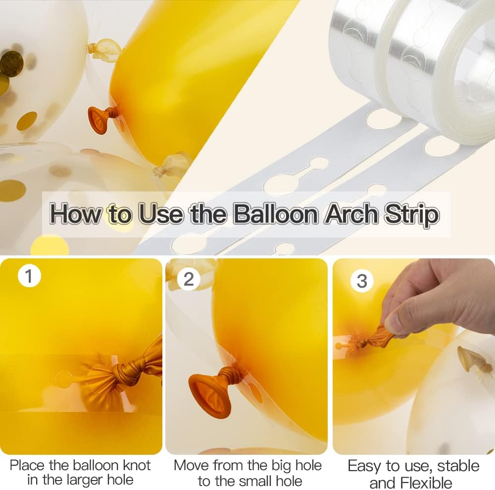 Balloon Arch Kit Balloon Garland Kit Balloon Decoration 32.8ft Balloon Arch Strip & 200 Glue Points