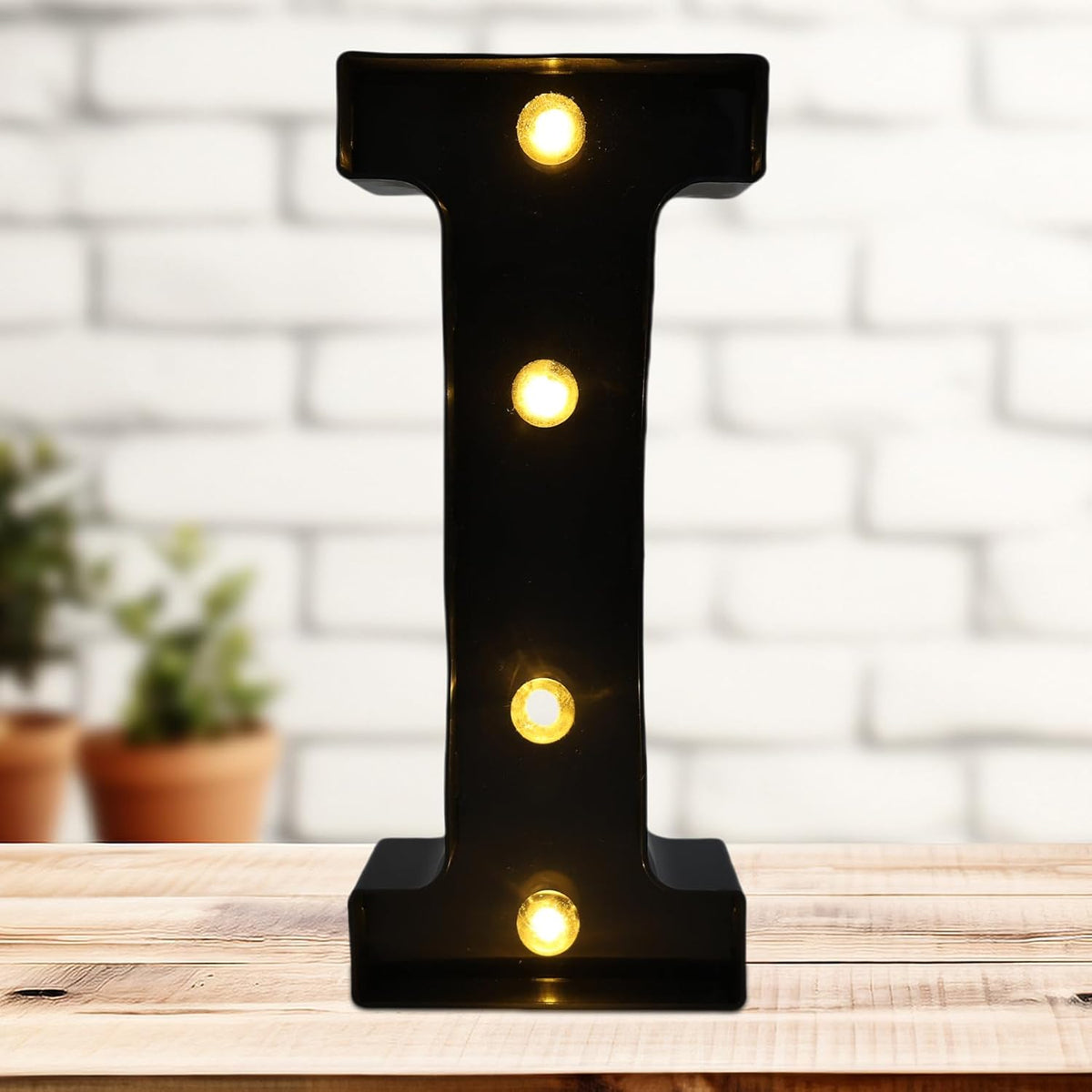 Led Marquee Letters, 8.58 Inch Black Light Up Letters, Small Led Letter Lights, Battery Powered