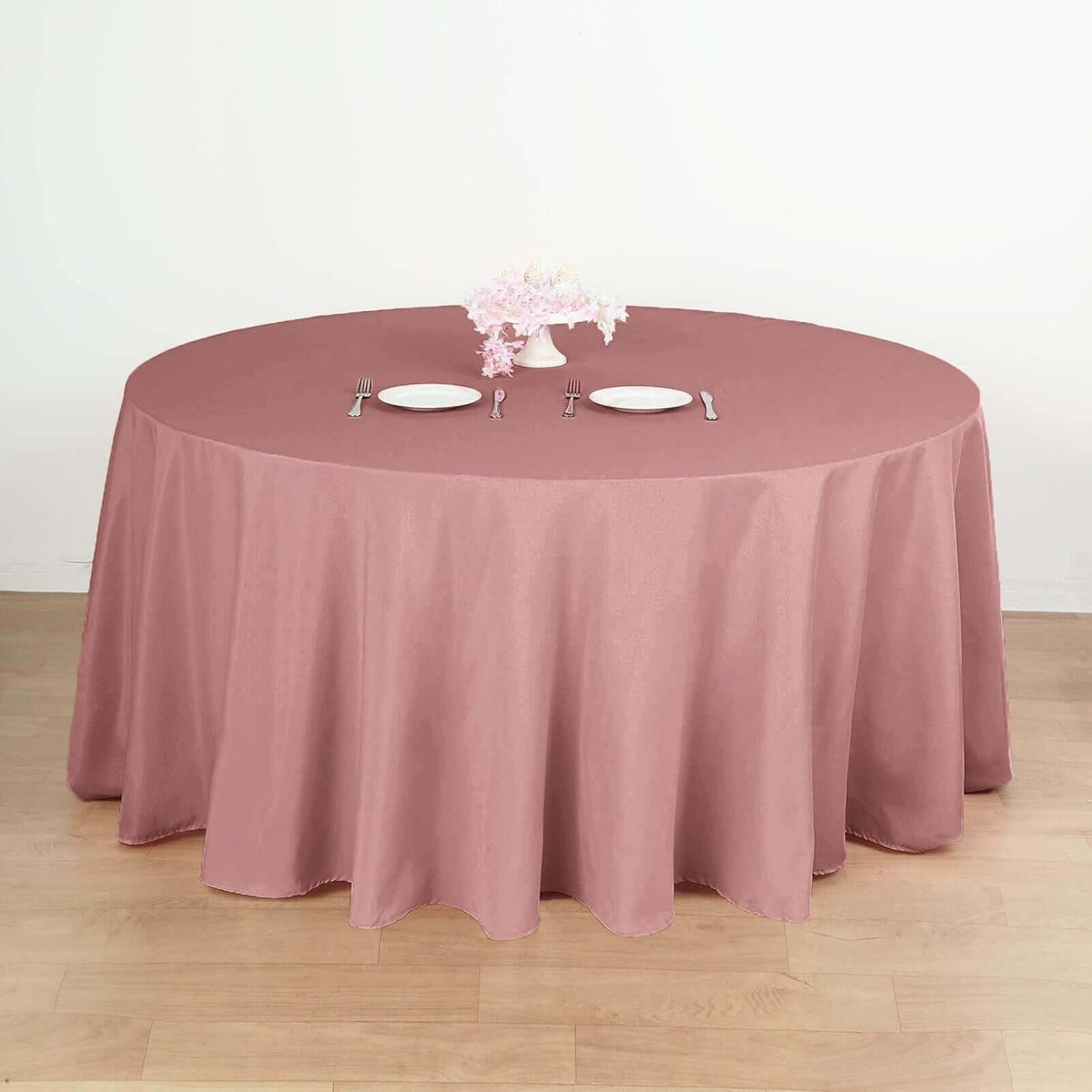Efavormart Round Tablecloth, 132 Inch Stain & Wrinkle Resistant Washable Table Cloth, Decorative