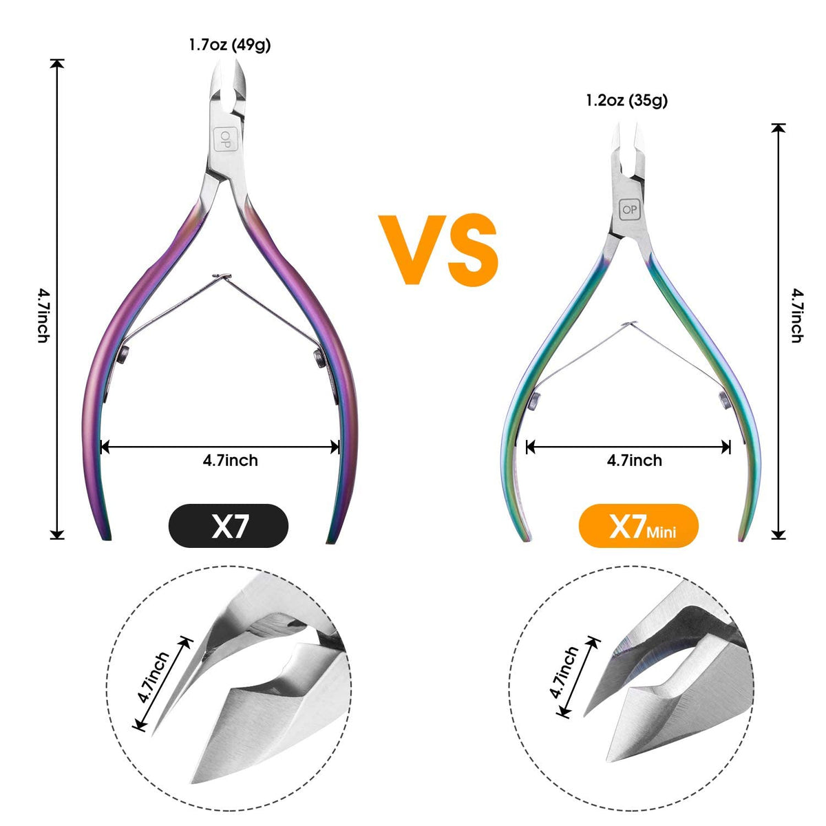 Cuticle Trimmer-opove Cuticle Remover Cuticle Nipper Professional Stainless Steel Cuticle Cutter