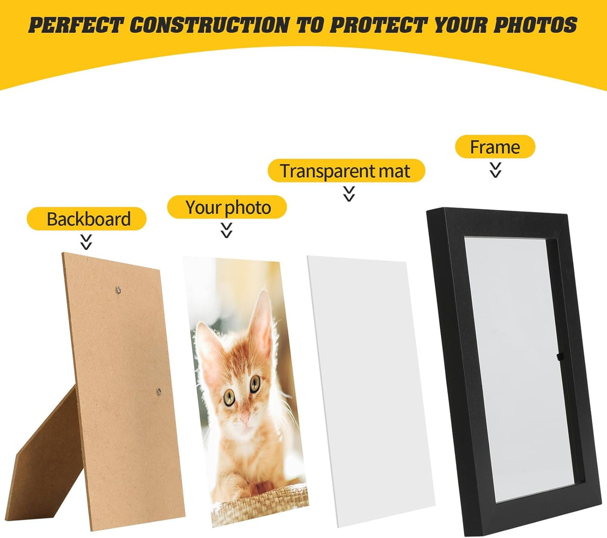 Set of 60 Picture Frame Bulk Photo Frames Wall Mounting Simple Photo Frames Multi Picture Frames