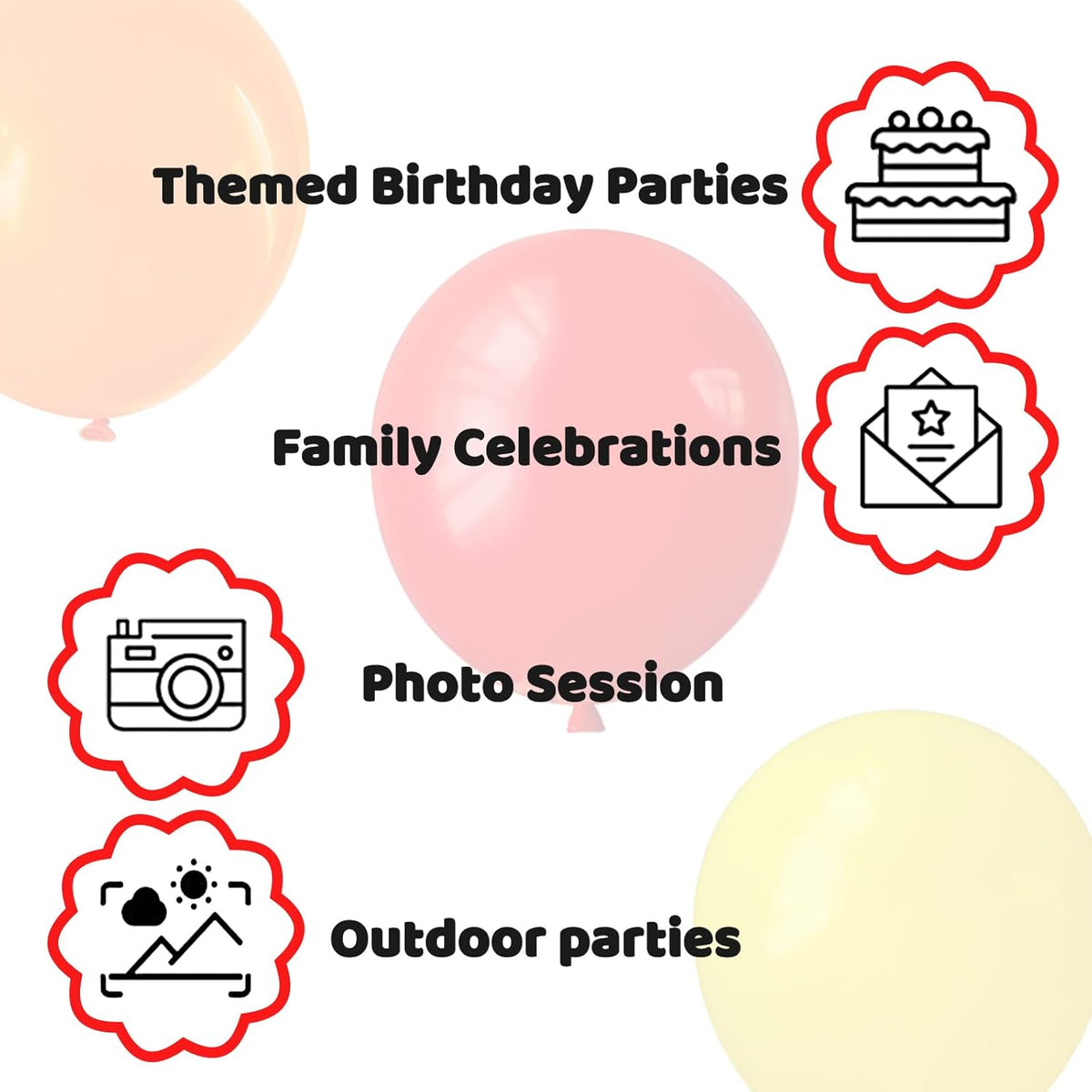 Assorted color Balloon 110pcs, color Latex Balloons 12 inch for Birthday Valentine’s Day