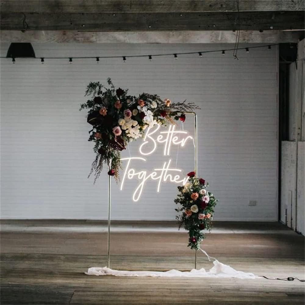 Ulalaza Better Together LED Neon Sign Night Light for Wall Party Décor Bedroom Room Bar Wedding
