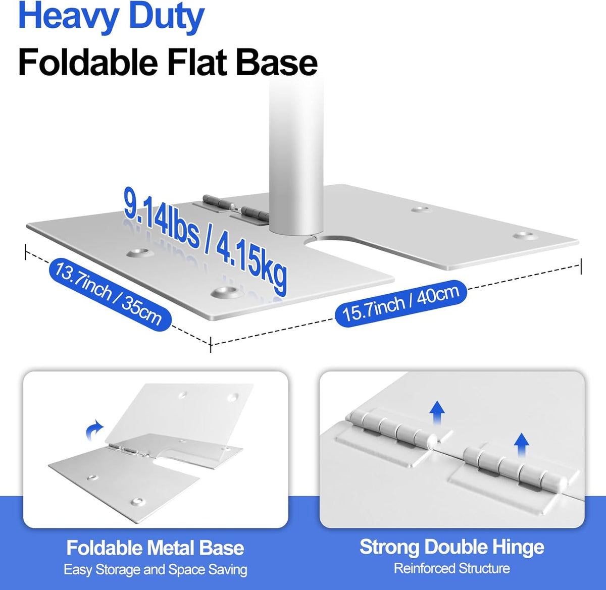 FUDESY Pipe and Drape Stand Kit, 10x10ft Heavy Duty Adjustable Metal Backdrop Frame for