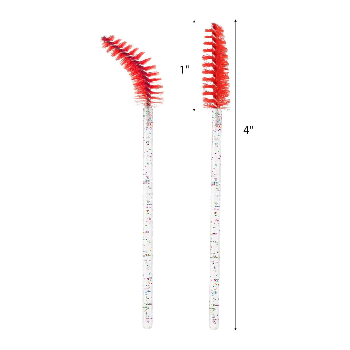 BTYMS 100 Pieces Disposable Mascara Wands Lash Spoolies Eyelash Brush Brow Spoolies Eyebrow Brush