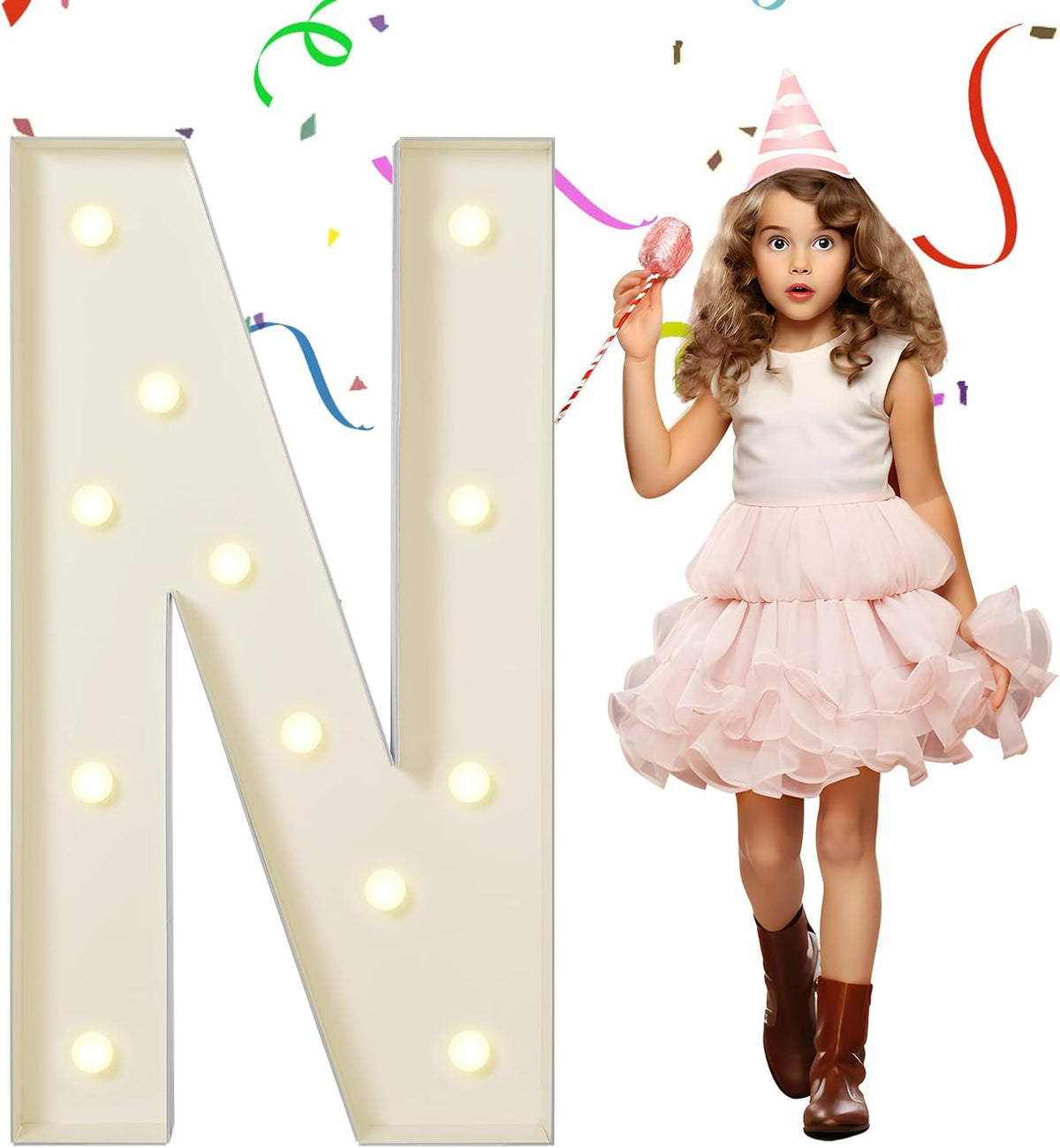 eufony Marquee Letters 4 Feet Tall, 4 FT Marquee Light Up Letters, Giant Light Up Letters 4FT for