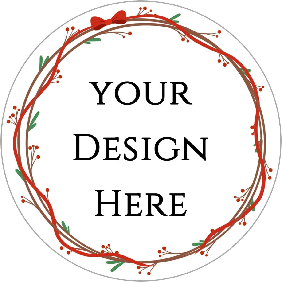 100-1000pcs Custom Stickers Merry Christmas Stickers Personalized Labels Adhesive Xmas Decorative